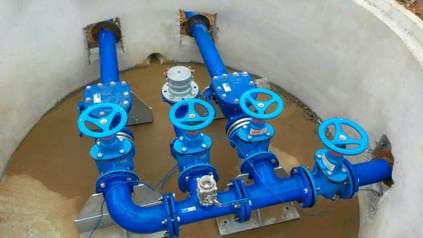 Hawle E3 Gate Valves and Gillies Ductile Iron Bends and Tees