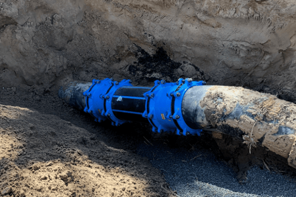 Synoflex Couplings on Pipeline